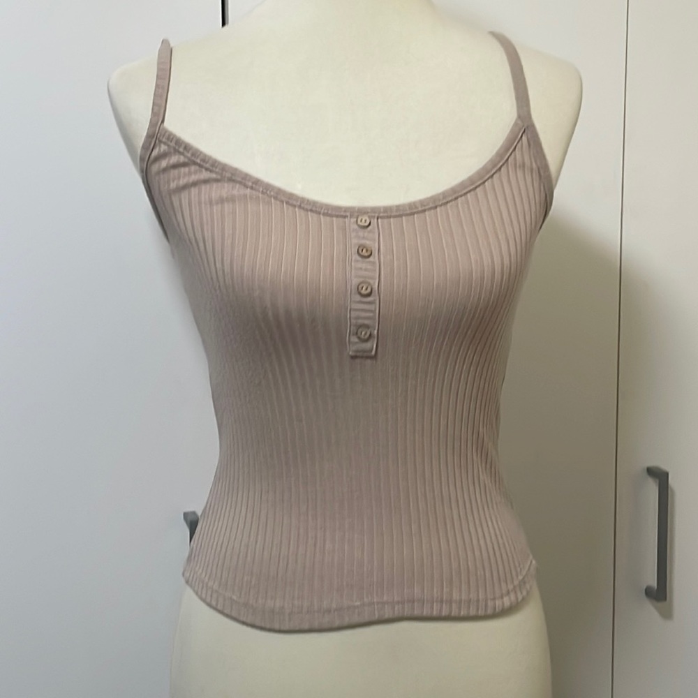 Tan Ribbed Tank by Rue21 in‎ Size Small